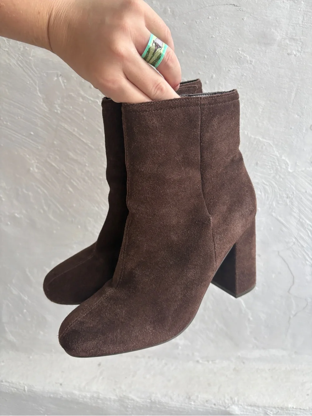 Urban Outfitters Sloane Seamed Square Toe Boots